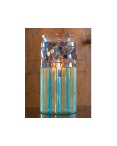 Mosaic Hurricane Lamp