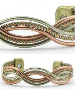 SERPENTINE TWIST MAGNETIC BANGLE