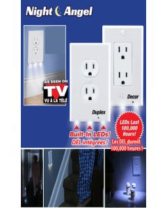 Night Angel Lighted Wall-Outlet Coverplate 