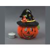 Pumpkin with Hat Candle Holder
