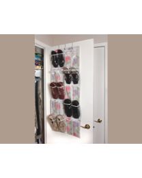 Porte-souliers suspendu à motifs fleuris
