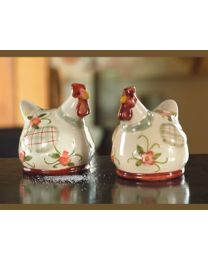 Salière et poivrière Poule