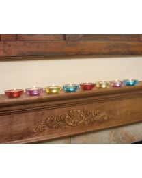 Petits Chandeliers de Couleurs- Ens. de 8