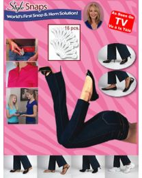 Système pour ourler avec des boutons-pression Style Snaps - Ens. de 16
