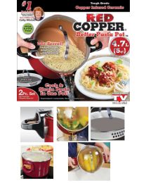 Marmite de cuisson pour pâtes Red Copper 4,7L 