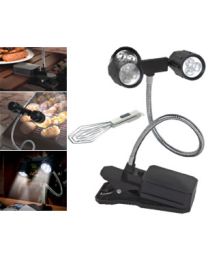 Lampe à pince à deux têtes