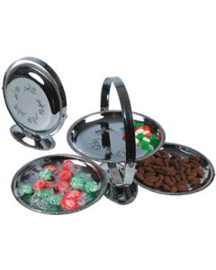Chrome-Plated 3-Tier Stand