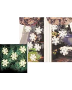 Glow in the dark snowflakes Set of 10