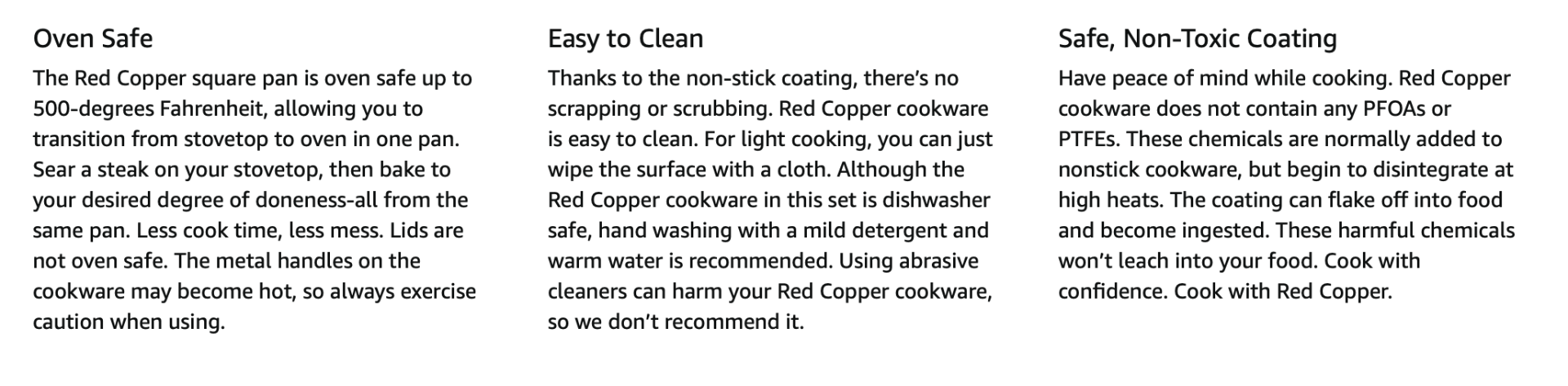 Red Copper® Square Ceramic Cookware Set